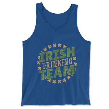 Irish Drinking Team Men/Unisex Tank in True Royal color